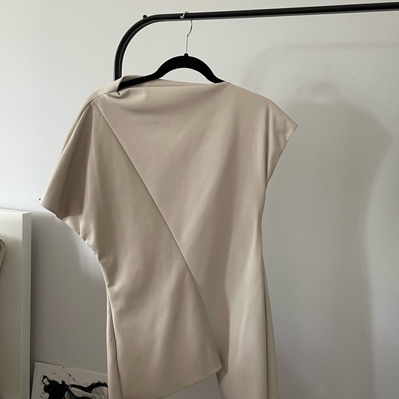 SportMax asymmetric leather shirt size M - Picture 2 of 2